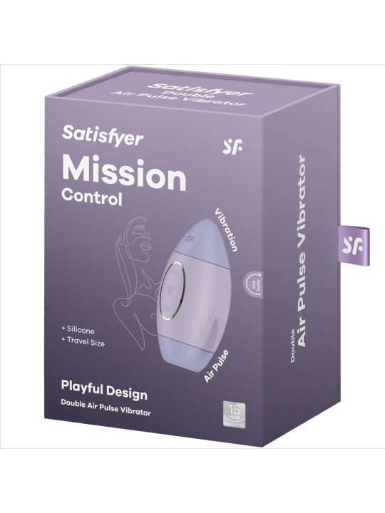 SATISFYER MISSION CONTROL LILA VIBRADOR PEQUENO DE DOBLE IMPULSO