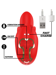 MIA SELENA ESTIMULADOR VIBRATING TAPPING ROJO