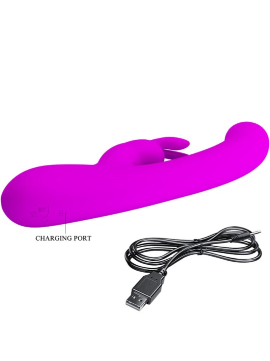 PRETTY LOVE LAMAR VIBRADOR RABBIT PUNTO G VIOLETA