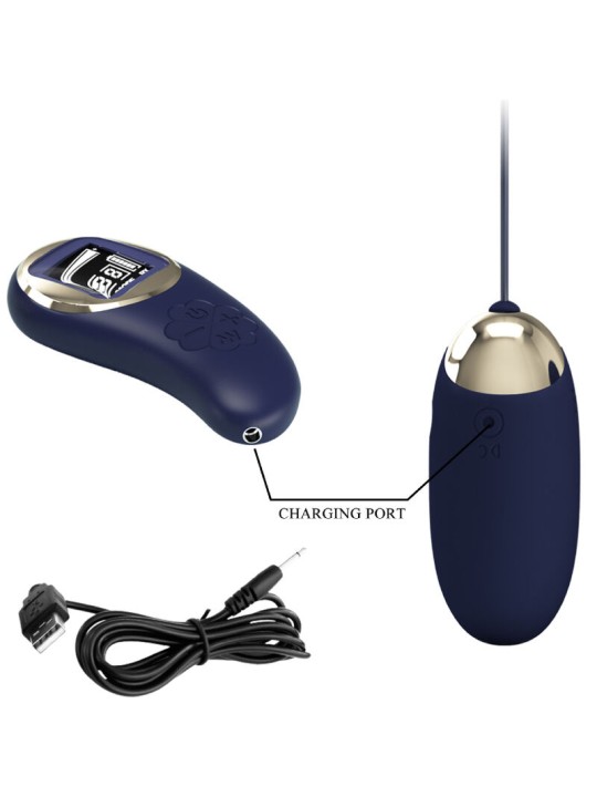 PRETTY LOVE MINA HUEVO VIBRADOR CONTROL REMOTO AZUL