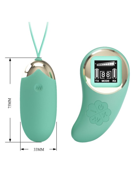 PRETTY LOVE MINA HUEVO VIBRADOR CONTROL REMOTO VERDE