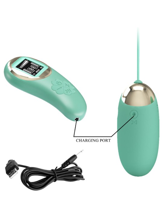 PRETTY LOVE MINA HUEVO VIBRADOR CONTROL REMOTO VERDE