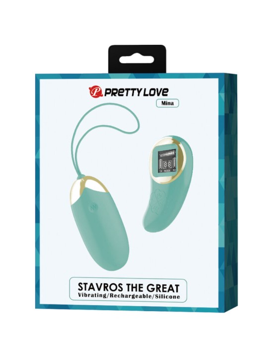 PRETTY LOVE MINA HUEVO VIBRADOR CONTROL REMOTO VERDE
