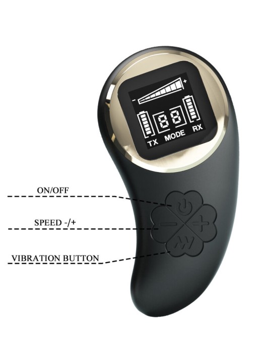 PRETTY LOVE NATHAN VIBRADOR DOBLE PLACER CONTROL REMOTO