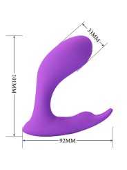 PRETTY LOVE IDABELLE VIBRATION PULSATION CONTROL REMOTO VIOLETA