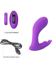 PRETTY LOVE IDABELLE VIBRATION PULSATION CONTROL REMOTO VIOLETA