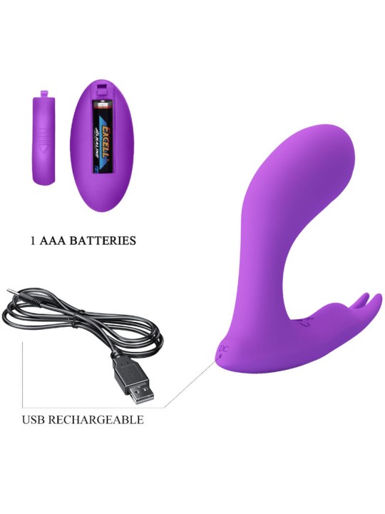PRETTY LOVE IDABELLE VIBRATION PULSATION CONTROL REMOTO VIOLETA