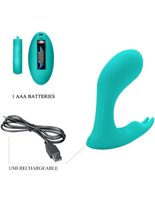 PRETTY LOVE IDABELLE VIBRATION PULSATION CONTROL REMOTO AZUL