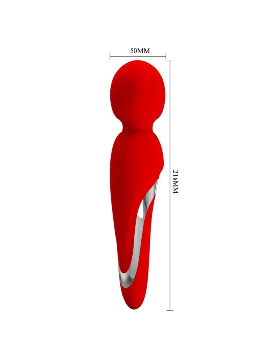 PRETTY LOVE WALTER VIBRADOR WAND ROJO