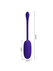 PRETTY LOVE JULIUS HUEVO VIBRADOR IMPERMEBLE RECARGABLE LILA