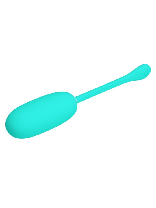 PRETTY LOVE JULIUS HUEVO VIBRADOR IMPERMEBLE RECARGABLE VERDE AGUA