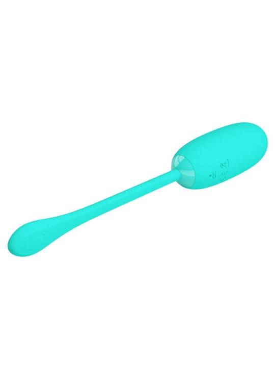 PRETTY LOVE JULIUS HUEVO VIBRADOR IMPERMEBLE RECARGABLE VERDE AGUA