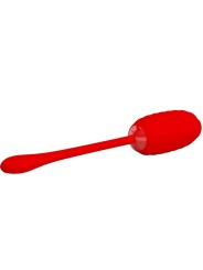PRETTY LOVE KIRK HUEVO VIBRADOR RECARGABLE ROJO