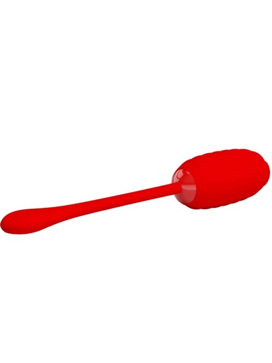 PRETTY LOVE KIRK HUEVO VIBRADOR RECARGABLE ROJO