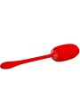 PRETTY LOVE KIRK HUEVO VIBRADOR RECARGABLE ROJO