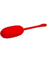 PRETTY LOVE KIRK HUEVO VIBRADOR RECARGABLE ROJO