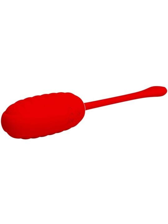 PRETTY LOVE KIRK HUEVO VIBRADOR RECARGABLE ROJO