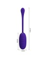 PRETTY LOVE KIRK HUEVO VIBRADOR RECARGABLE LILA