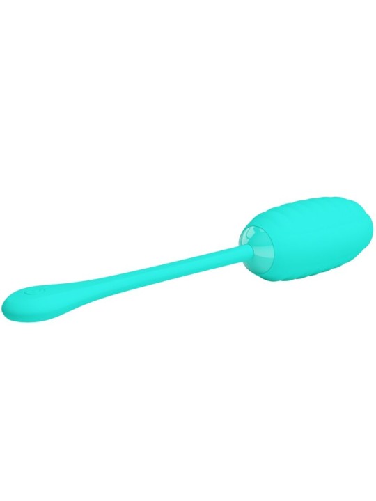 PRETTY LOVE KIRK HUEVO VIBRADOR RECARGABLE VERDE AGUA