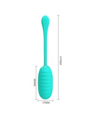PRETTY LOVE KIRK HUEVO VIBRADOR RECARGABLE VERDE AGUA