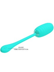 PRETTY LOVE KIRK HUEVO VIBRADOR RECARGABLE VERDE AGUA