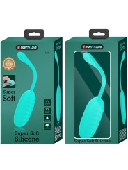 PRETTY LOVE KIRK HUEVO VIBRADOR RECARGABLE VERDE AGUA