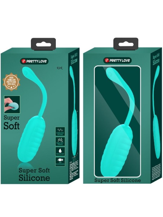 PRETTY LOVE KIRK HUEVO VIBRADOR RECARGABLE VERDE AGUA