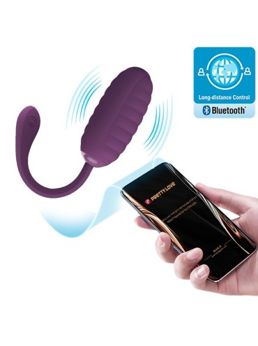 PRETTY LOVE CASPER HUEVO VIBRADOR RECARGABLE MORADO