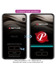 PRETTY LOVE CASPER HUEVO VIBRADOR RECARGABLE MORADO