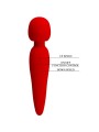 PRETTY LOVE MEREDITH MASAJEADOR 12 MODOS VIBRACION ROJO