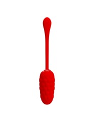 PRETTY LOVE HUEVO VIBRADOR CON TEXTURA MARINA RECARGABLE ROJO