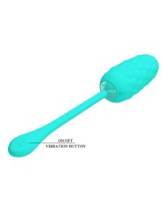 PRETTY LOVE HUEVO VIBRADOR CON TEXTURA MARINA RECARGABLE VERDE AGUA
