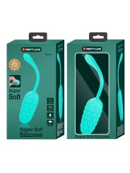 PRETTY LOVE HUEVO VIBRADOR CON TEXTURA MARINA RECARGABLE VERDE AGUA