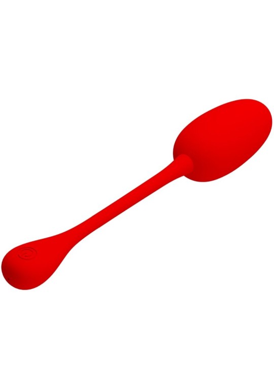 PRETTY LOVE KNUCKER HUEVO VIBRADOR RECARGABLE ROJO