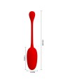 PRETTY LOVE KNUCKER HUEVO VIBRADOR RECARGABLE ROJO