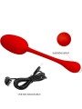 PRETTY LOVE KNUCKER HUEVO VIBRADOR RECARGABLE ROJO