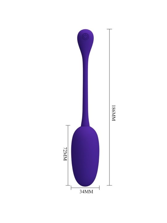 PRETTY LOVE KNUCKER HUEVO VIBRADOR RECARGABLE LILA