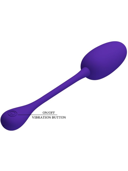 PRETTY LOVE KNUCKER HUEVO VIBRADOR RECARGABLE LILA
