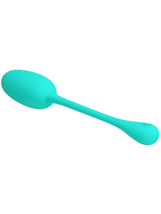 PRETTY LOVE KNUCKER HUEVO VIBRADOR RECARGABLE VERDE AGUA