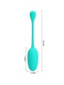 PRETTY LOVE KNUCKER HUEVO VIBRADOR RECARGABLE VERDE AGUA