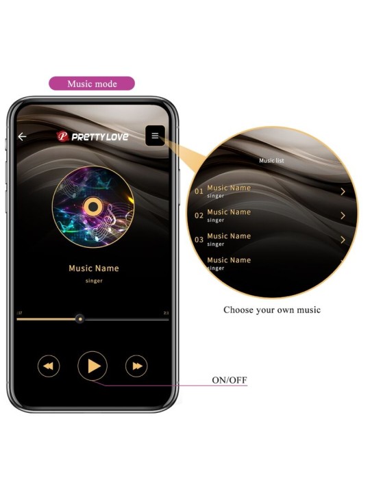 PRETTY LOVE JAYLEEN VIBRADOR APP CONTROL REMOTO LILA