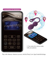 PRETTY LOVE ELVIRA KEGEL BALLS APP CONTROL REMOTO MORADO