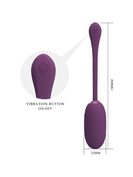 PRETTY LOVE DOREEN HUEVO VIBRADOR RECARGABLE LILA