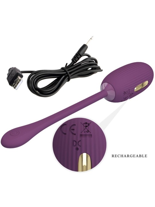 PRETTY LOVE DOREEN HUEVO VIBRADOR RECARGABLE LILA