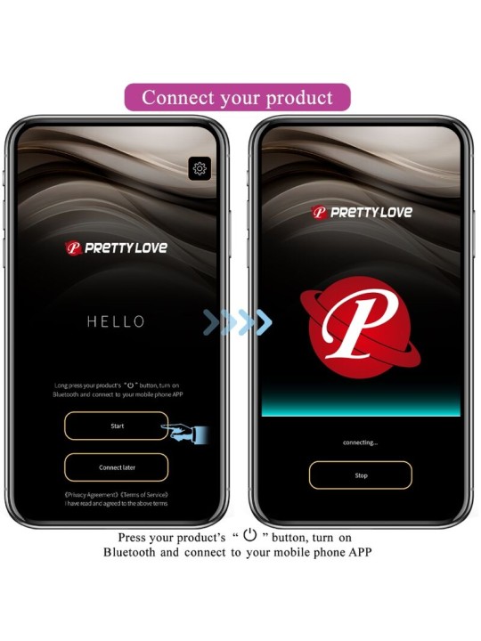 PRETTY LOVE AUGUST VIBRADOR DOBLE PLACER APP REMOTE