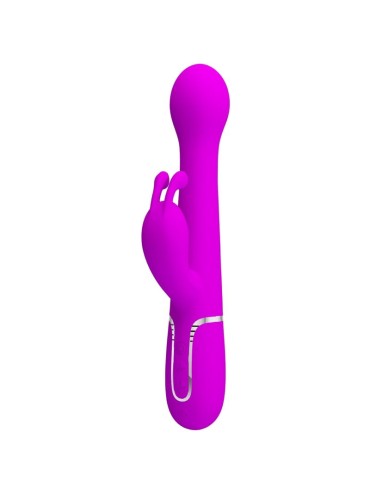 PRETTY LOVE DEJON VIBRADOR RABBIT 3 EN 1 MULTIFUNCION VIOLETA