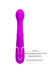 PRETTY LOVE DEJON VIBRADOR RABBIT 3 EN 1 MULTIFUNCION VIOLETA