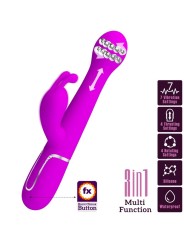 PRETTY LOVE DEJON VIBRADOR RABBIT 3 EN 1 MULTIFUNCION VIOLETA