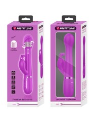 PRETTY LOVE DEJON VIBRADOR RABBIT 3 EN 1 MULTIFUNCION VIOLETA