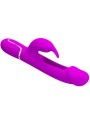 PRETTY LOVE KAMPAS VIBRADOR RABBIT 3 EN 1 MULTIFUNCION CON LENGUA FUCSIA